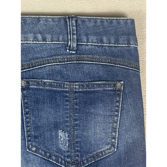 Free People Womens skinny Jeans 30 Stretch Mid Rise Regular Fit Blue Denim - Picture 9 of 10